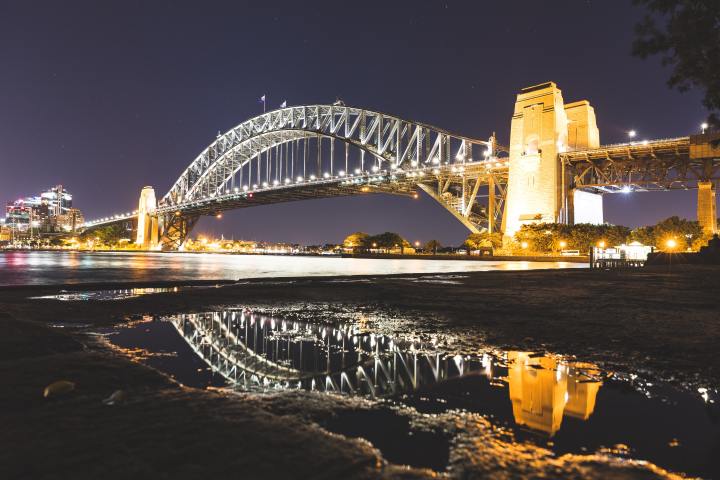 a bridge over a body of water